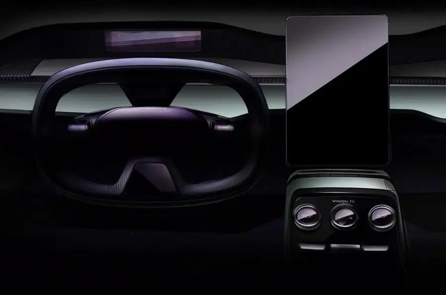 Skoda Vision 7S interior dashboard